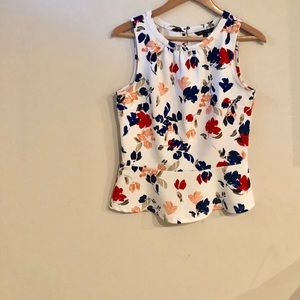BR Peplum Floral Blouse
